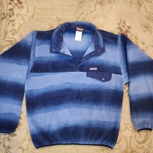 Patagonia Blue Gradient Knit Sweater